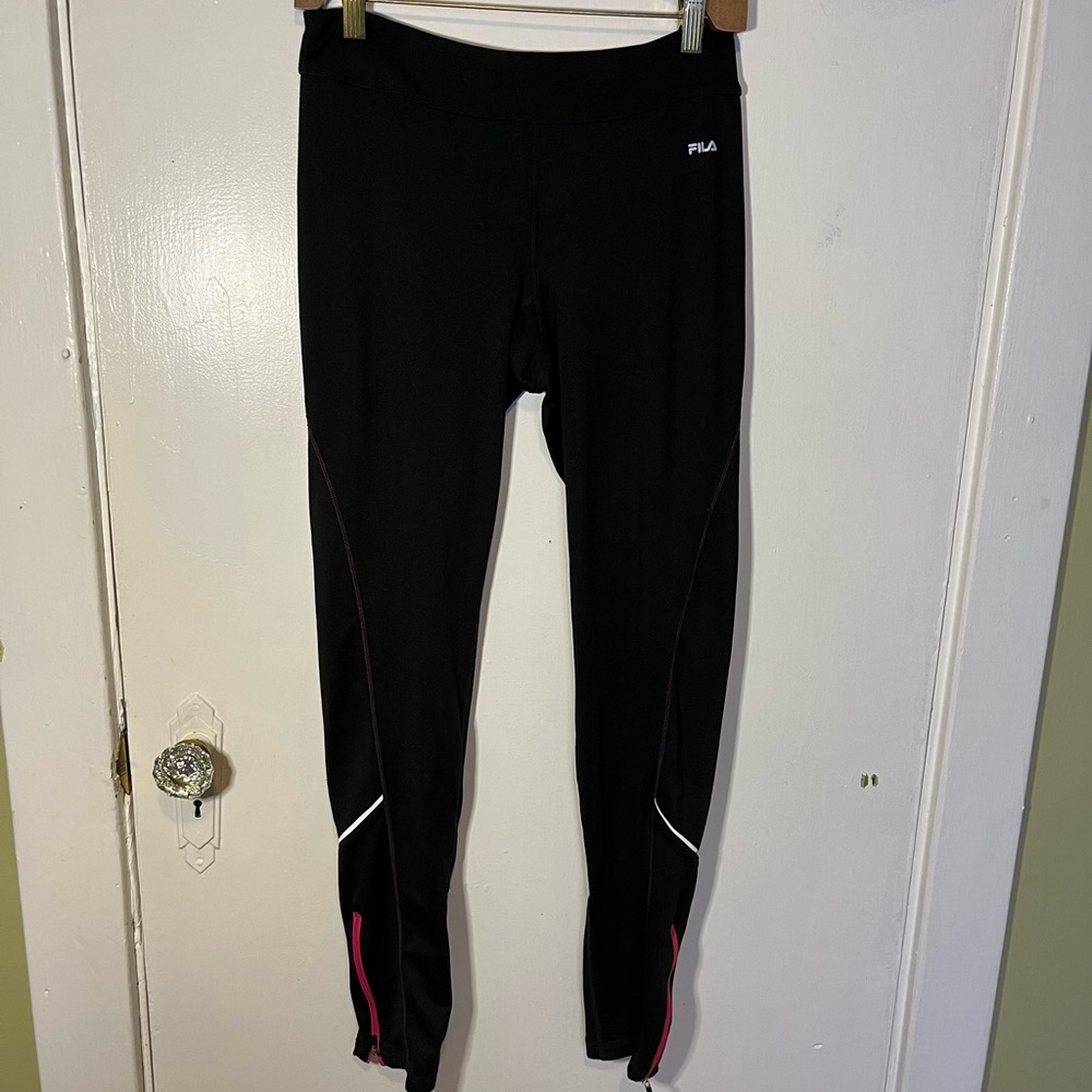 FILA Leggings Black and Pink